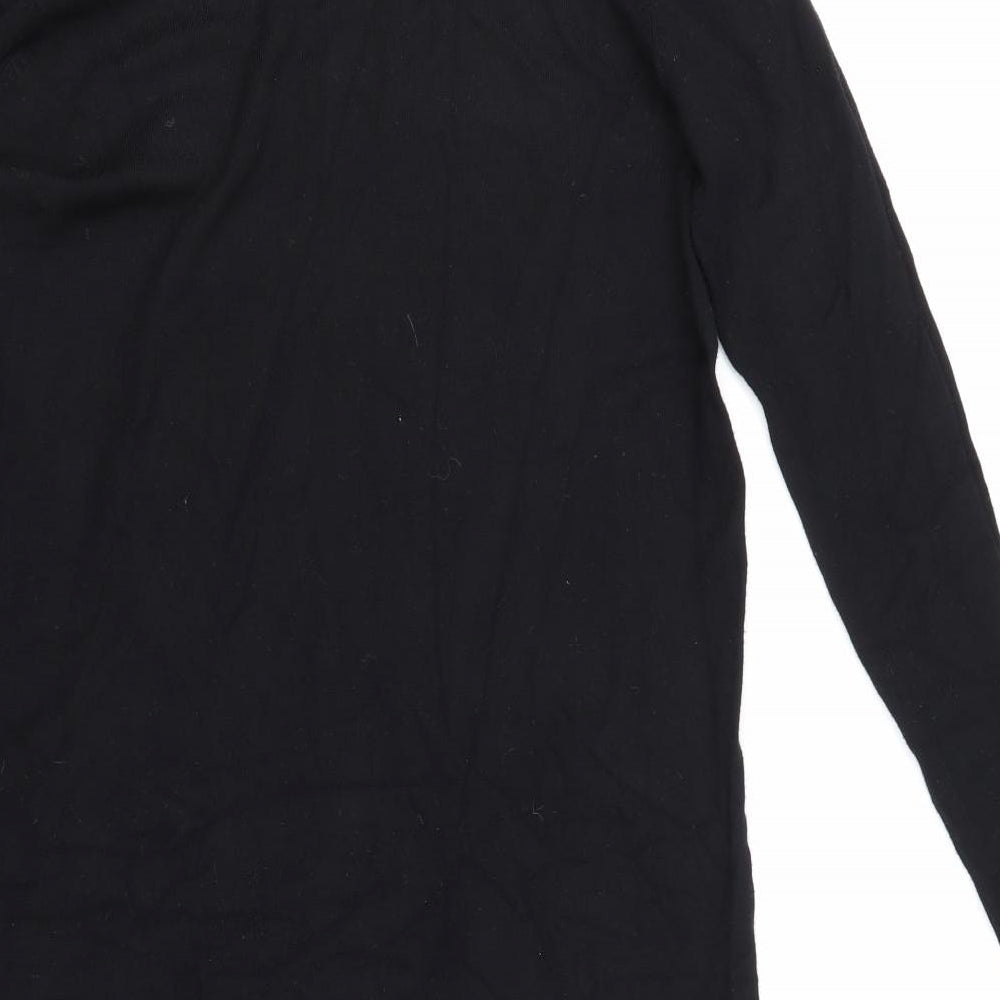 Saint Tropez Womens Black  Knit Jumper Dress  Size M