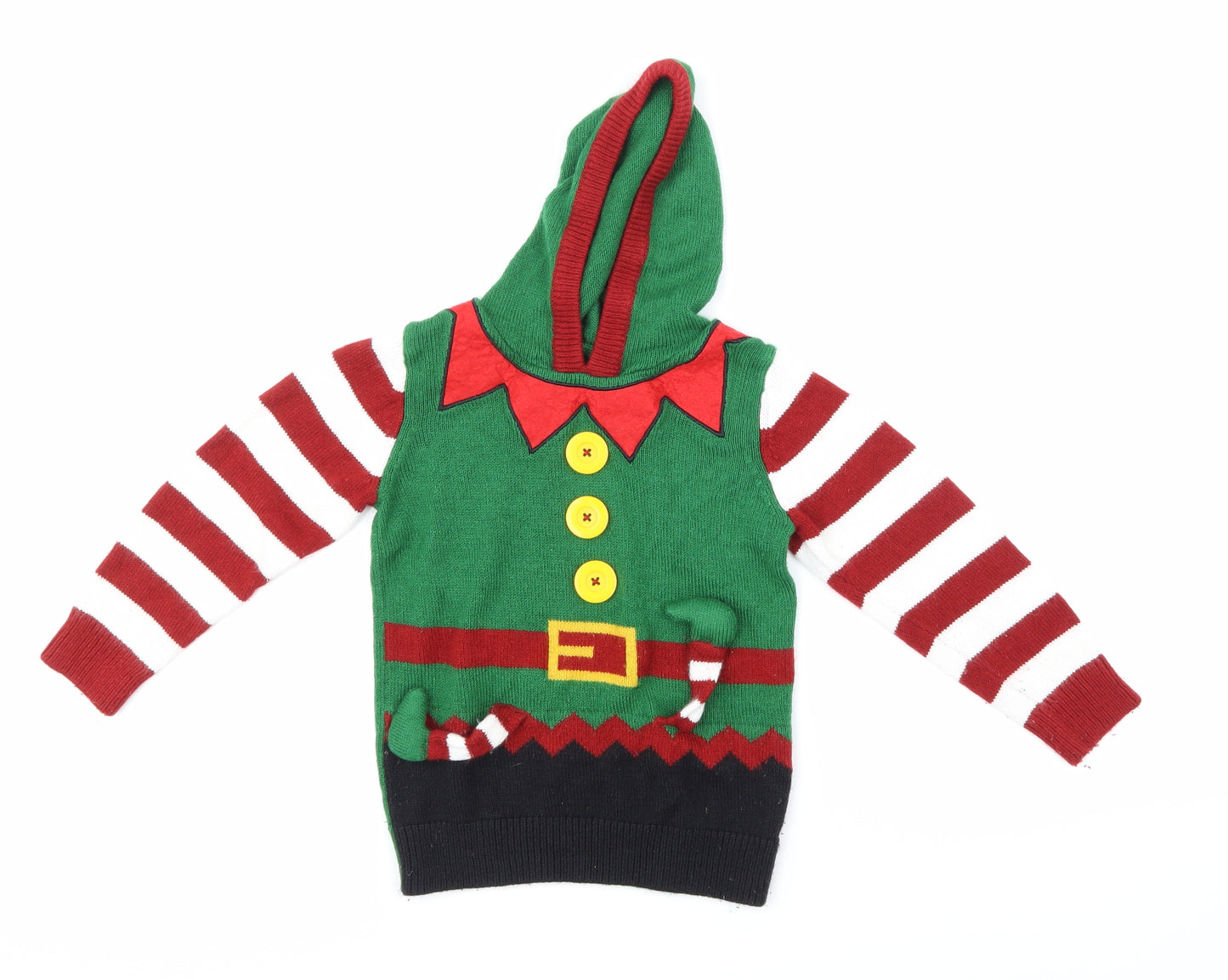 NEXT Boys Green  Knit Pullover Jumper Size 5 Years  - Christmas