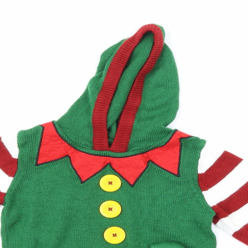 NEXT Boys Green  Knit Pullover Jumper Size 5 Years  - Christmas