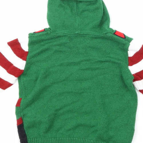 NEXT Boys Green  Knit Pullover Jumper Size 5 Years  - Christmas
