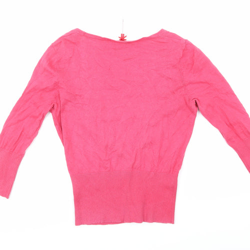 NEXT Womens Pink  Knit Cardigan Jumper Size 12