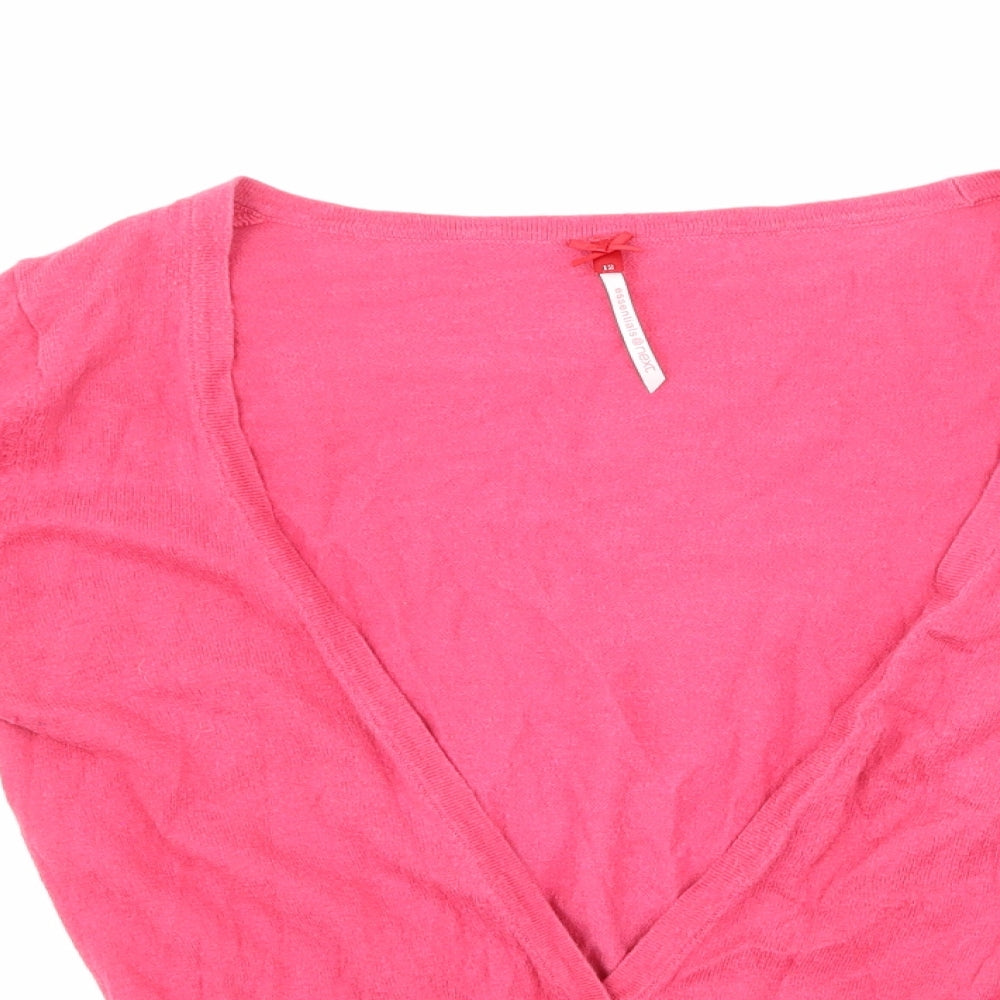 NEXT Womens Pink  Knit Cardigan Jumper Size 12