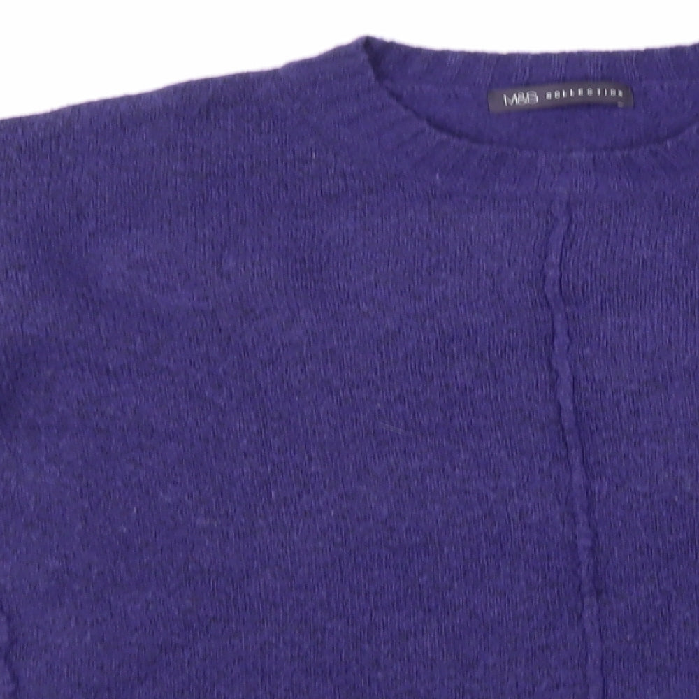 Marks and Spencer Womens Purple  Knit Pullover Jumper Size M