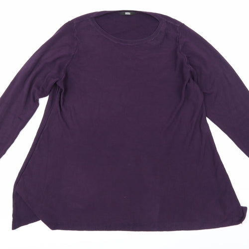 Marks and Spencer Womens Purple  Knit Pullover Jumper Size 22