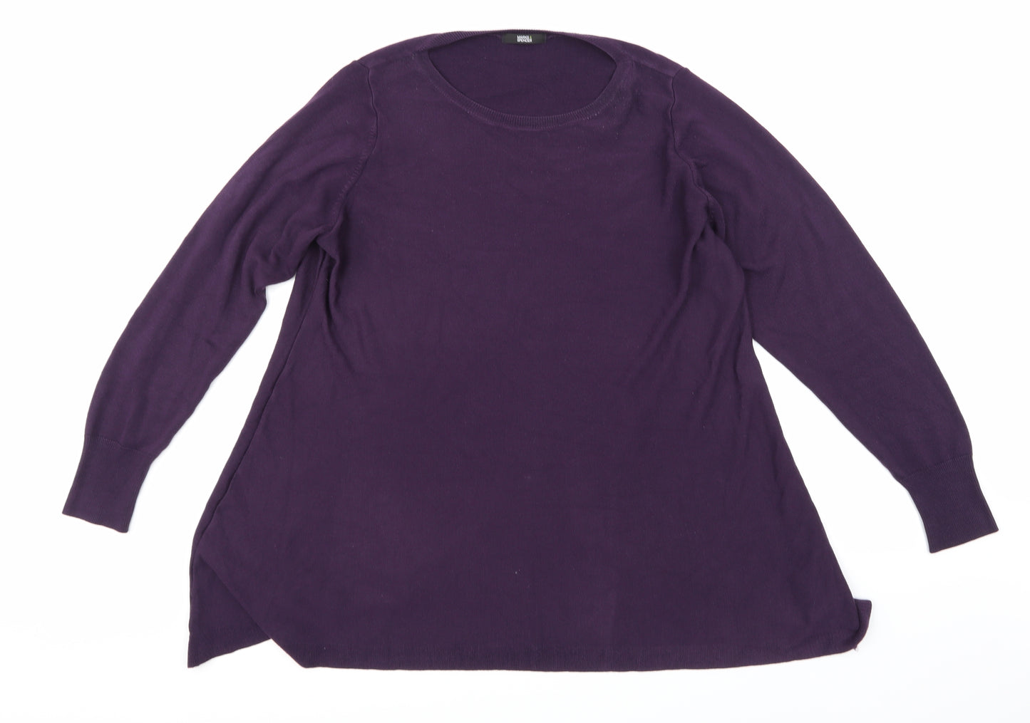Marks and Spencer Womens Purple  Knit Pullover Jumper Size 22