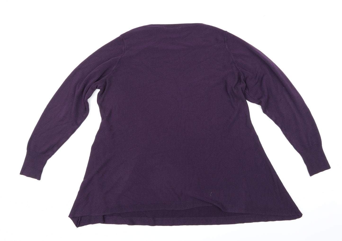Marks and Spencer Womens Purple  Knit Pullover Jumper Size 22