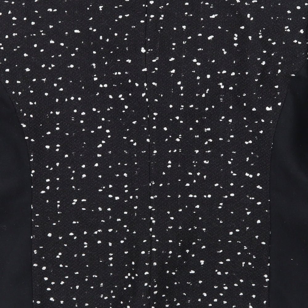 Michael H Womens Black Polka Dot  Jacket  Size 16