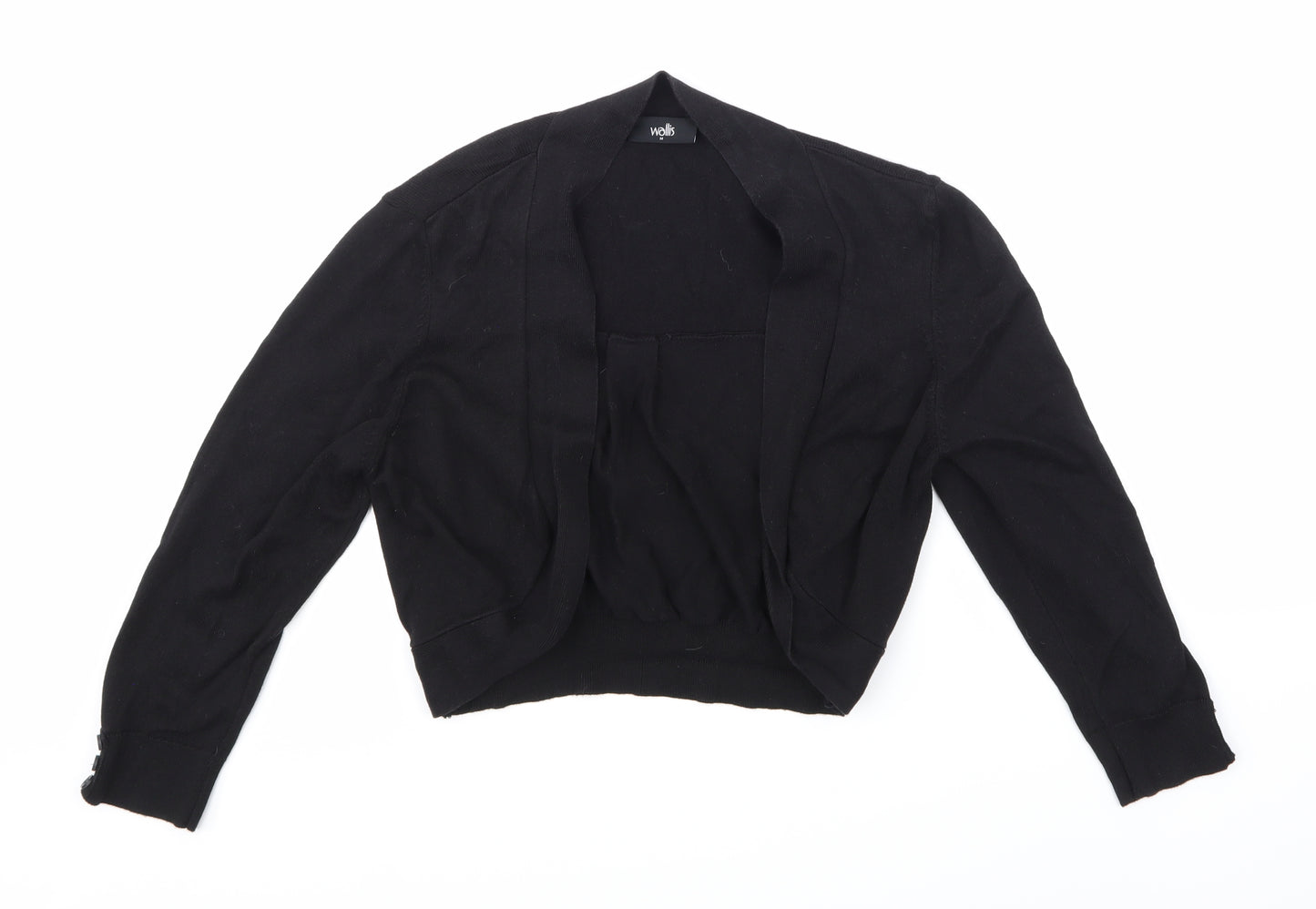 Wallis Womens Black  Knit Cardigan Jumper Size M