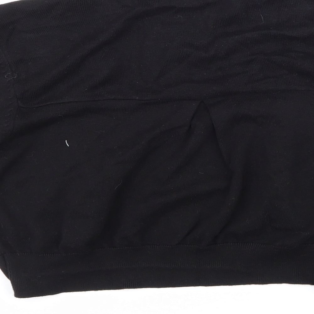 Wallis Womens Black  Knit Cardigan Jumper Size M