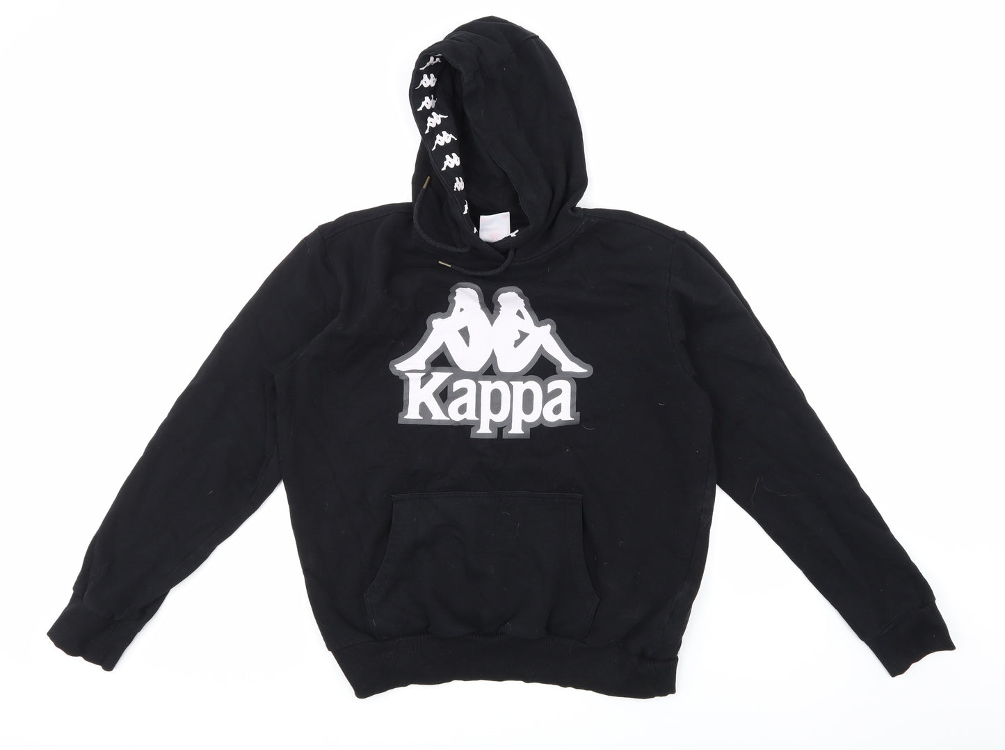 Kappa Womens Black   Pullover Hoodie Size L