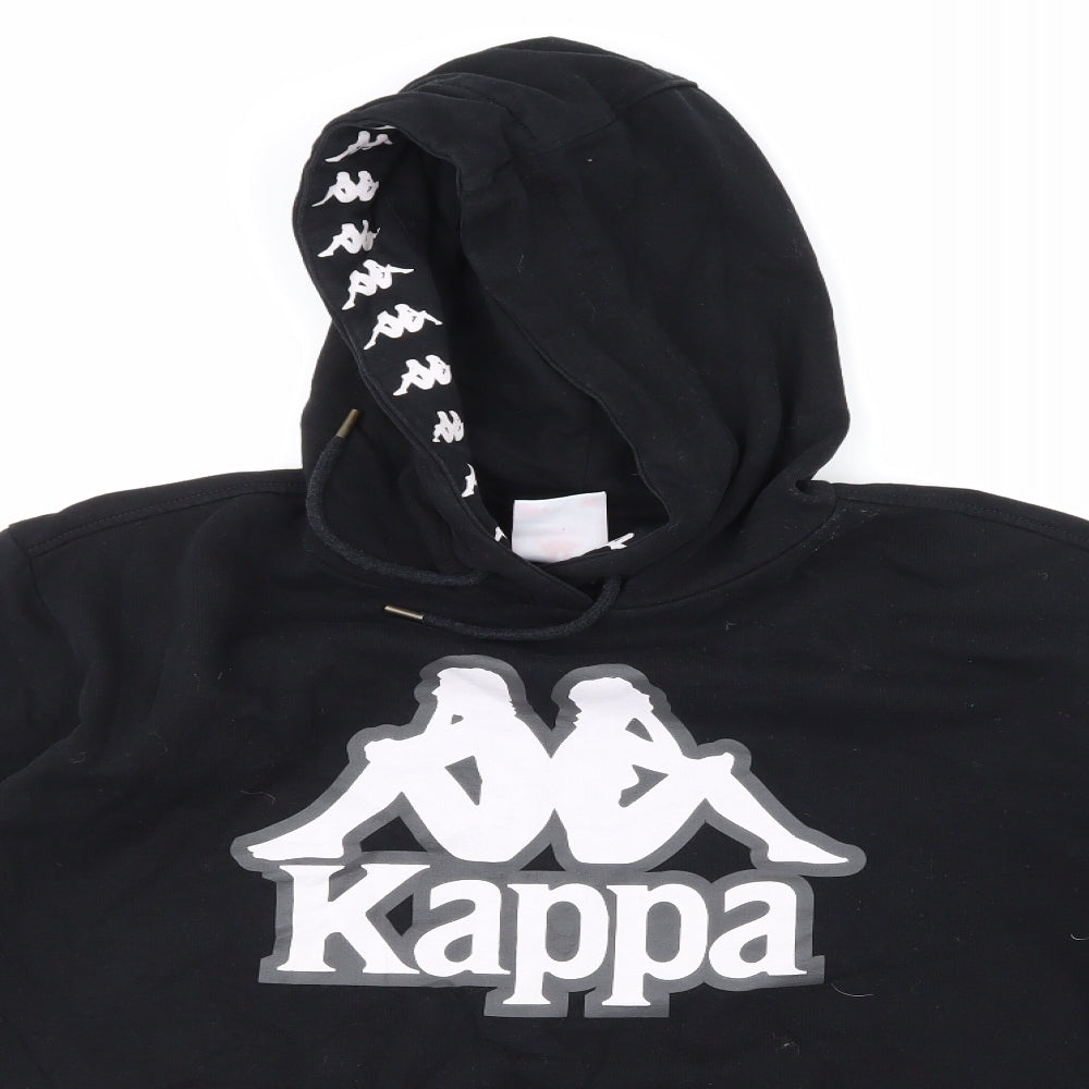 Kappa Womens Black   Pullover Hoodie Size L