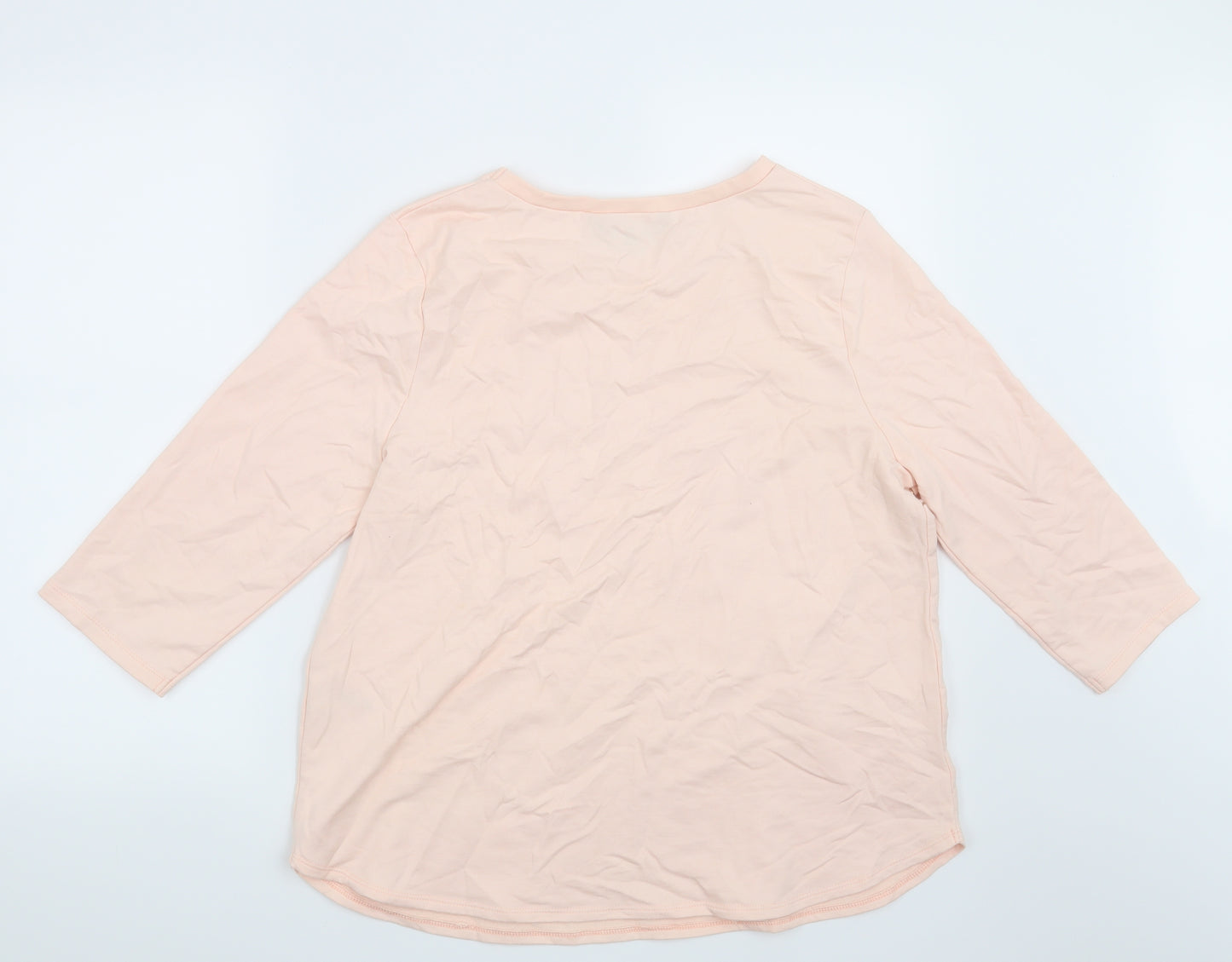 Bonmarché Womens Orange   Basic Blouse Size 16  - stars