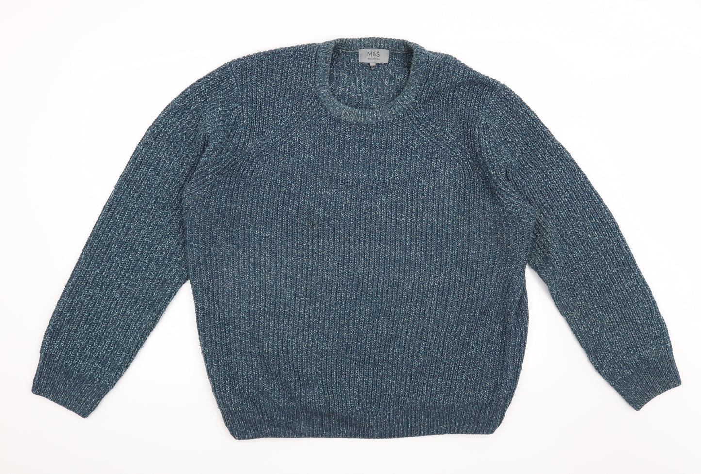Marks and Spencer Mens Blue   Pullover Jumper Size XL