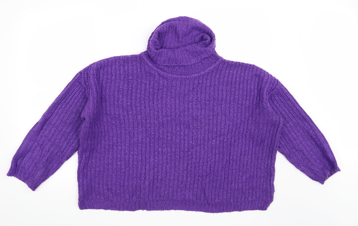 F&F Womens Purple Pullover Jumper Size 14