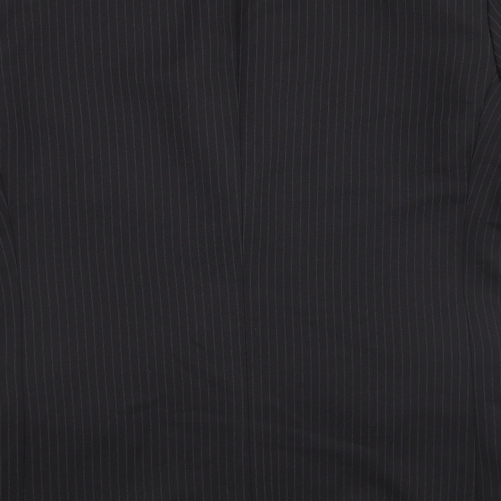 Taylor & Wright Mens Black Striped  Jacket Suit Jacket Size 40