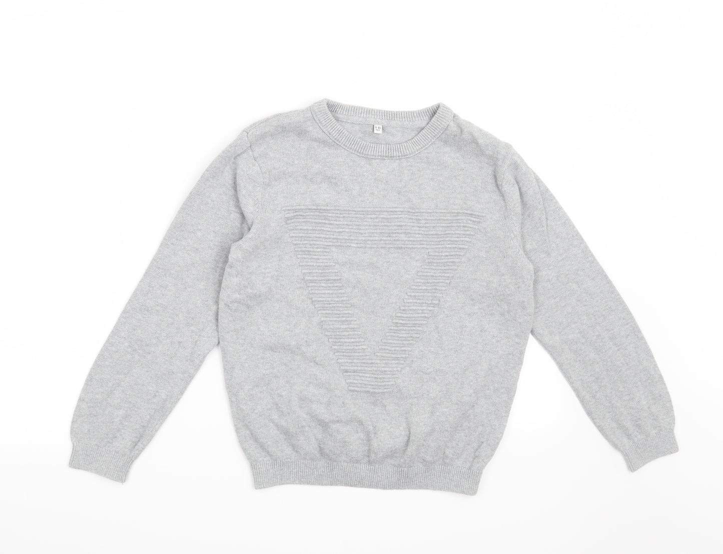 Marks and Spencer Boys Grey   Pullover Jumper Size 9-10 Years