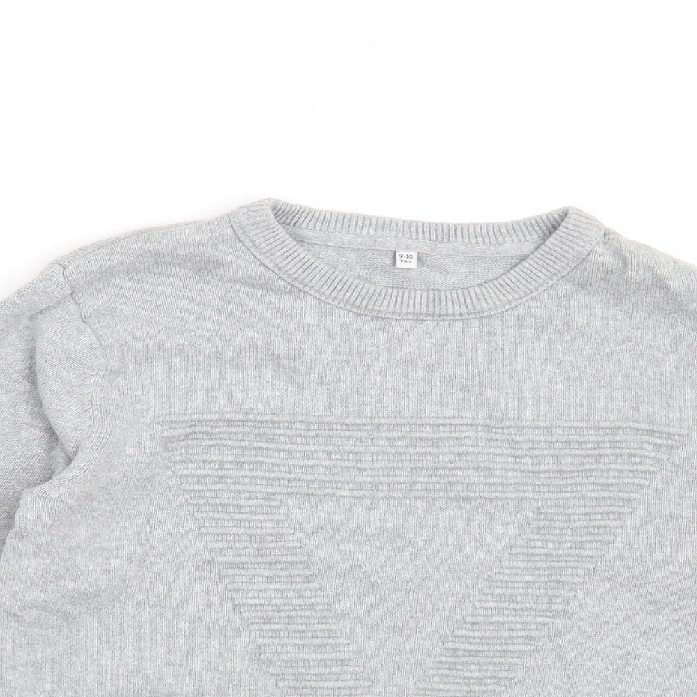 Marks and Spencer Boys Grey   Pullover Jumper Size 9-10 Years