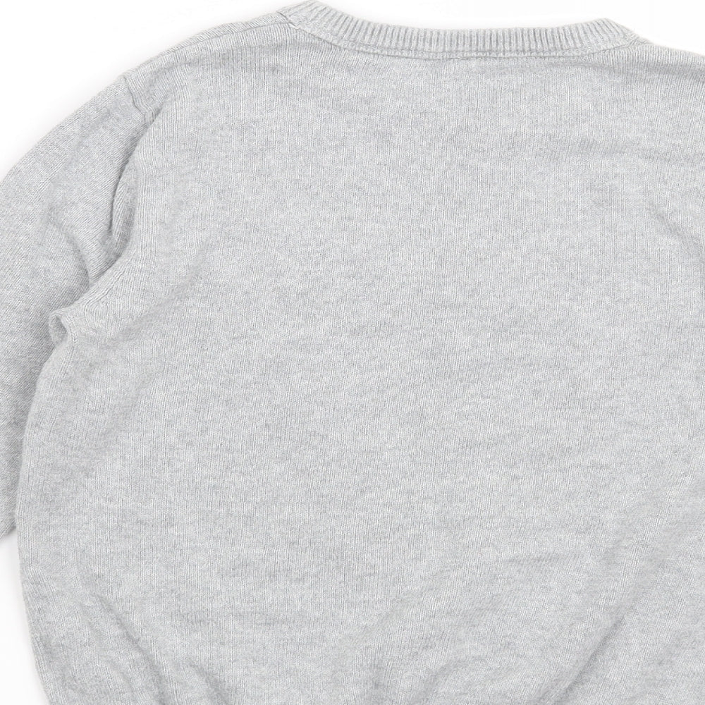 Marks and Spencer Boys Grey   Pullover Jumper Size 9-10 Years