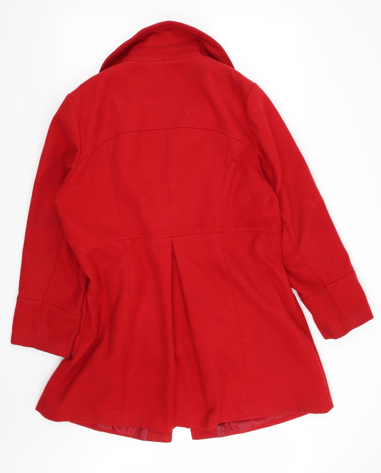 George Womens Red   Motorcycle Jacket Coat Size 20