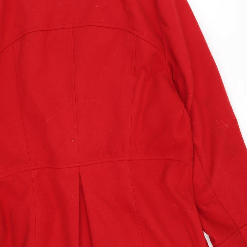 George Womens Red   Motorcycle Jacket Coat Size 20