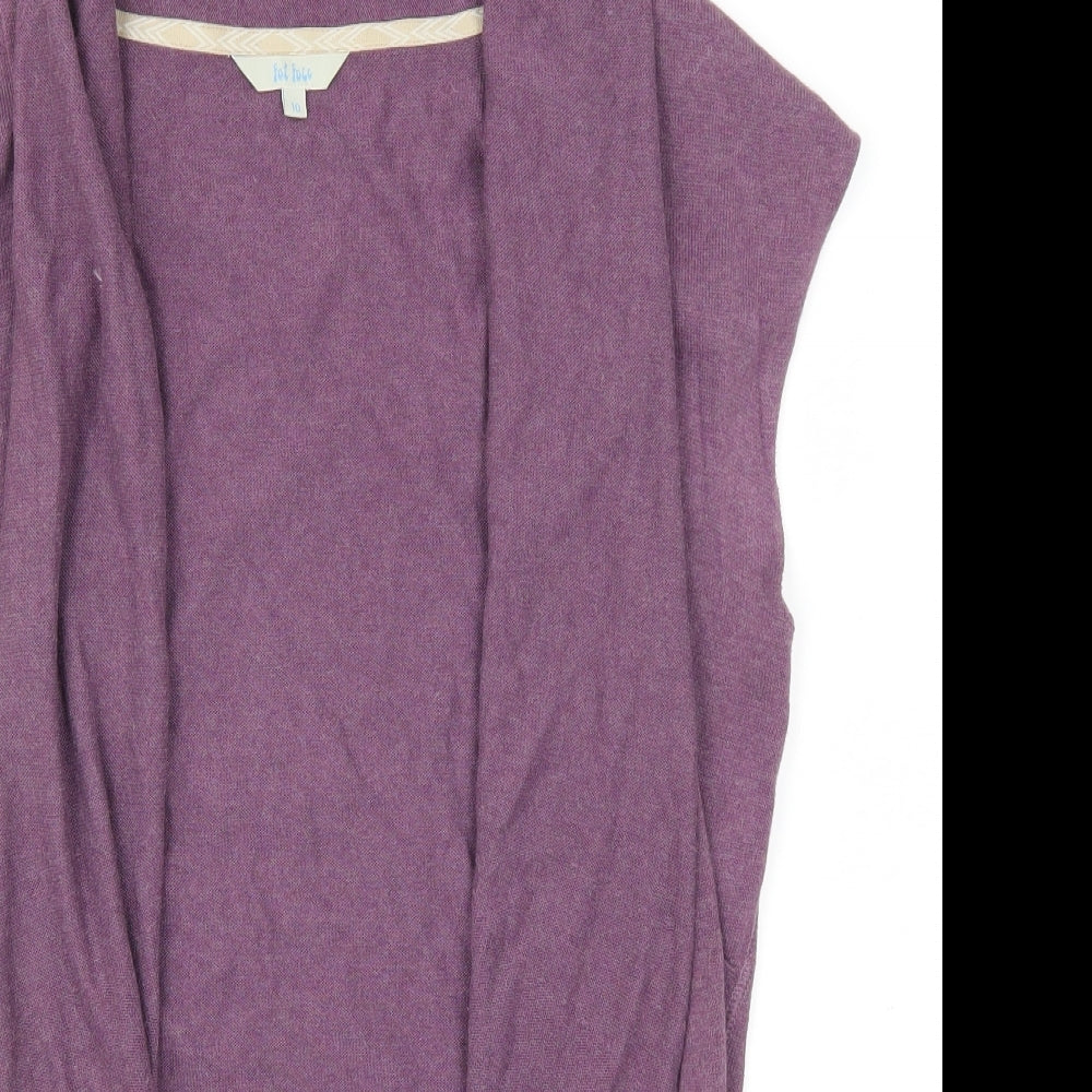 Fat Face Womens Purple   Cardigan Jumper Size 10