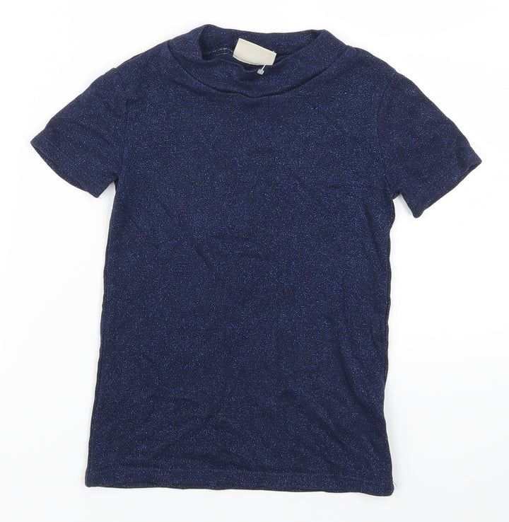NEXT Girls Blue Basic T-Shirt Size 6 Years