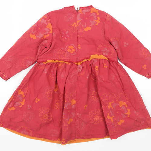 Confetti Girls Pink Floral  Skater Dress  Size 3 Years