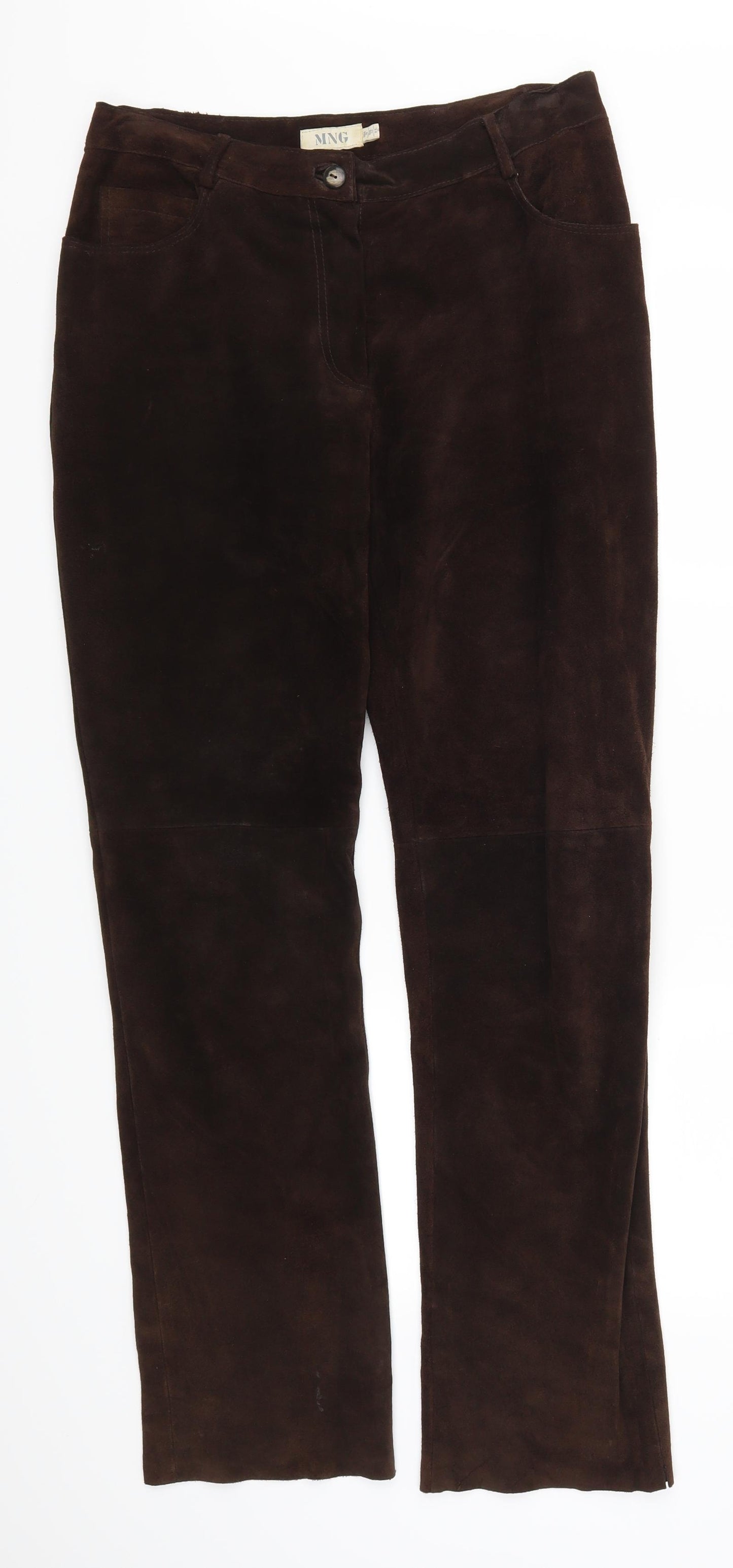 MNG Womens Brown   Trousers  Size 14 L31 in