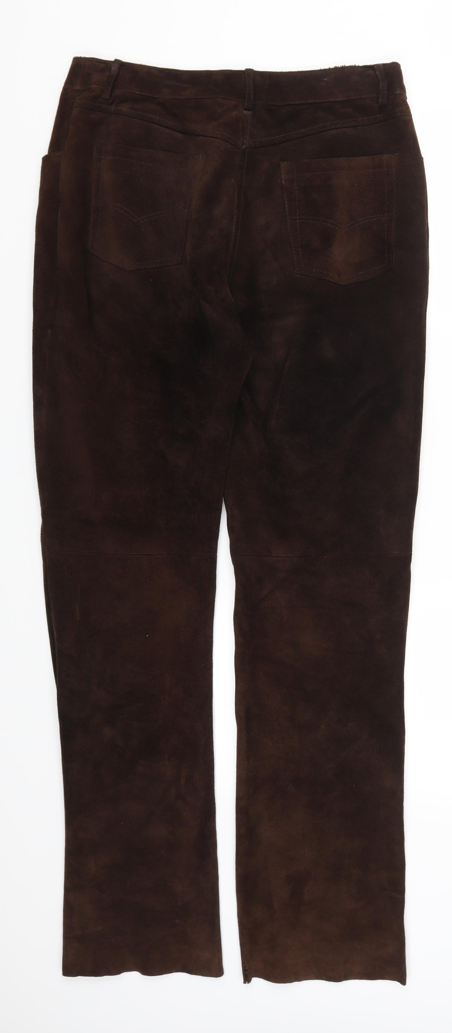 MNG Womens Brown   Trousers  Size 14 L31 in