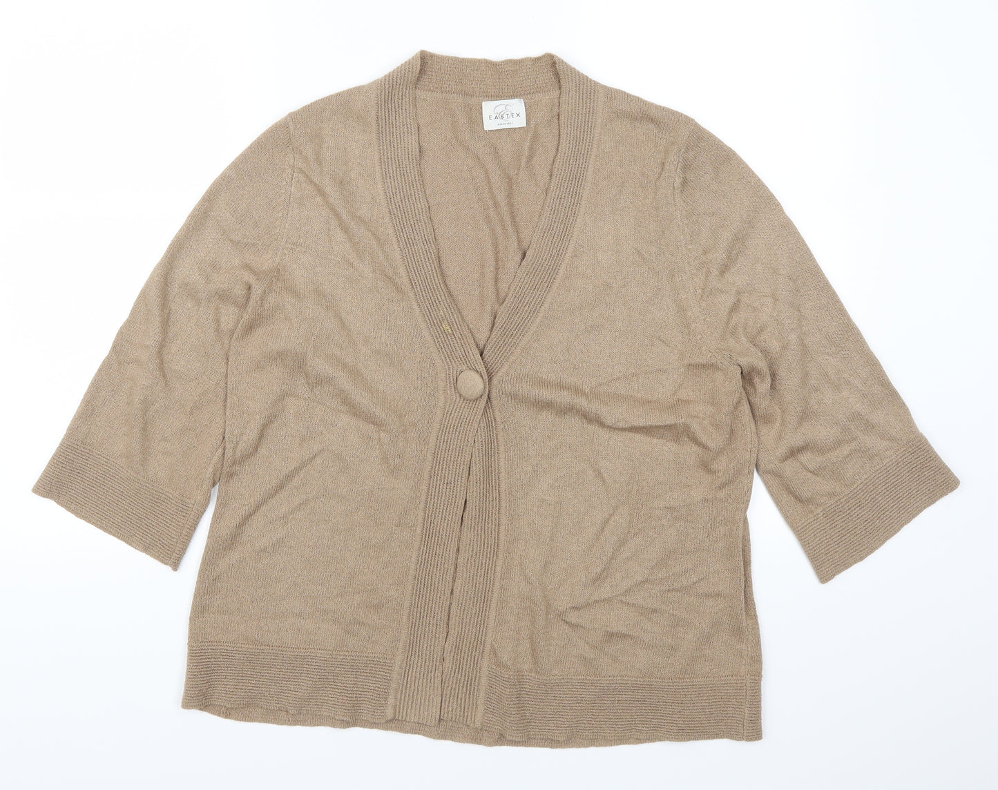 Eastex Womens Brown   Cardigan Jumper Size 16