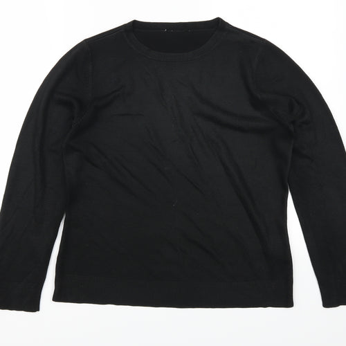 BHS Womens Black   Pullover Jumper Size 12