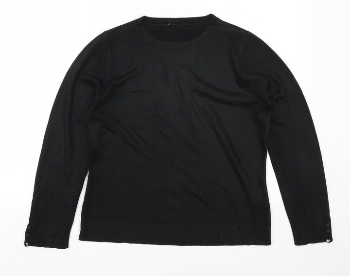BHS Womens Black Pullover Jumper Size 12