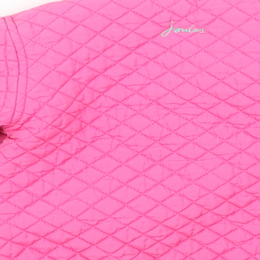 Joules Girls Pink   Quilted Coat Size 12-18 Months