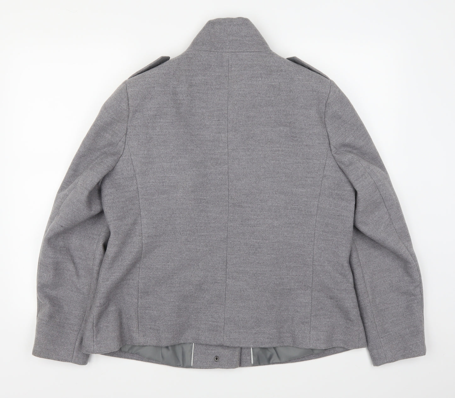 Marks and Spencer Womens Grey   Pea Coat Coat Size 16