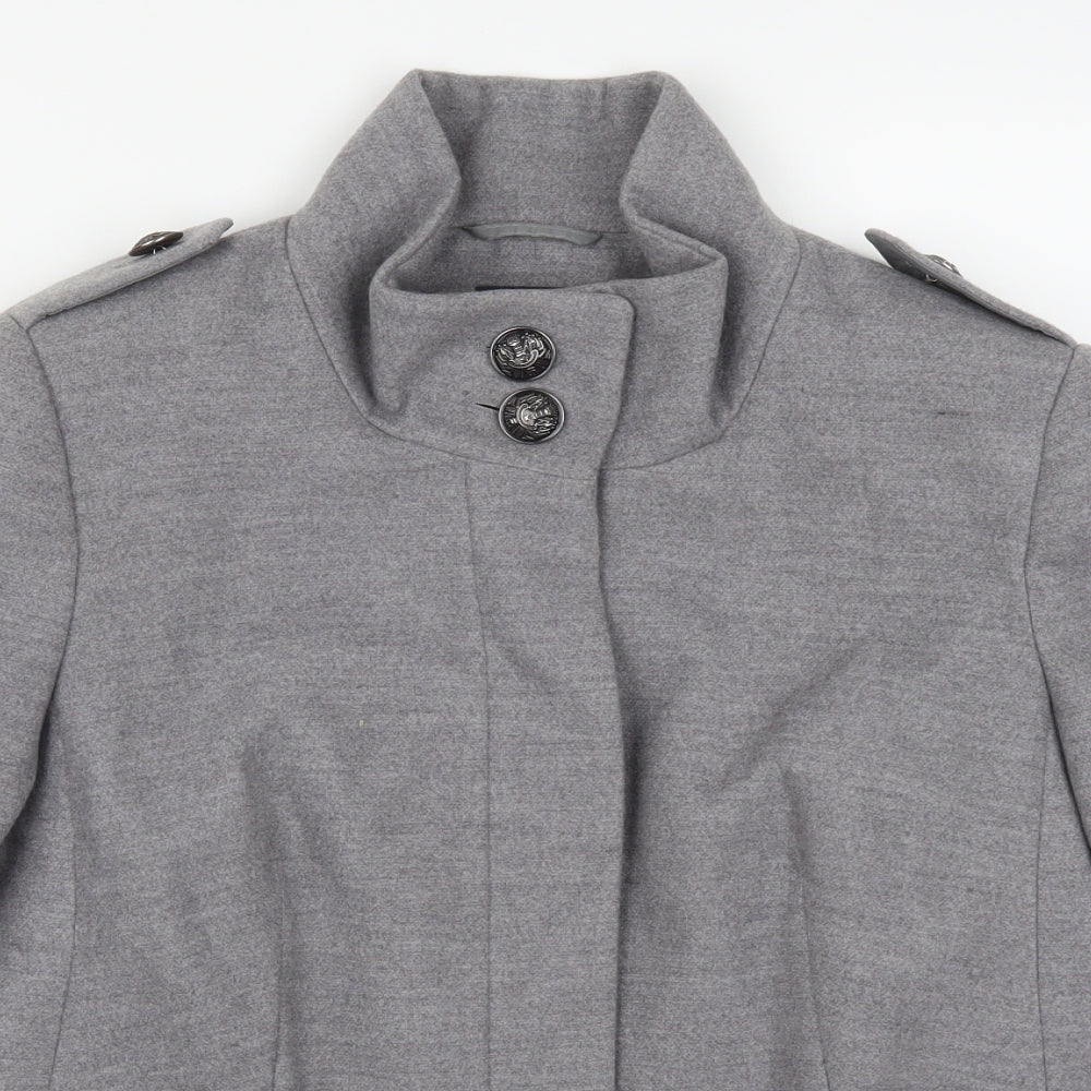 Marks and Spencer Womens Grey   Pea Coat Coat Size 16