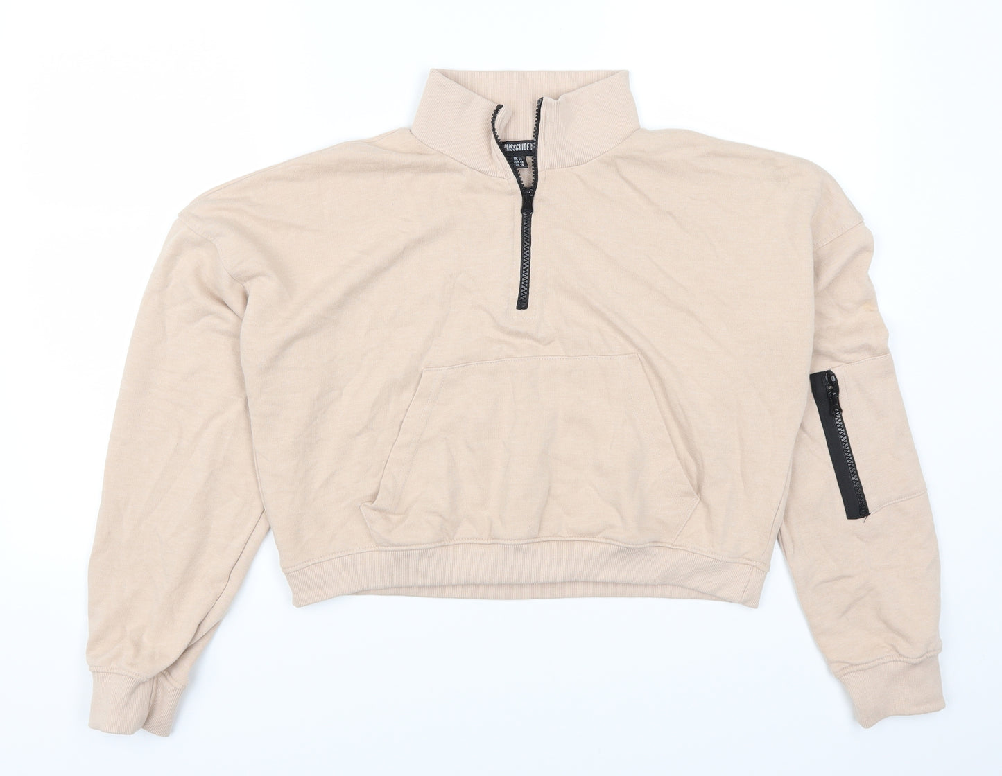 Missguided Womens Pink   Pullover Sweatshirt Size 14