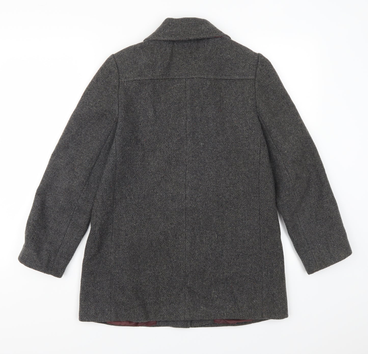 Preworn Womens Grey   Pea Coat Coat Size 10