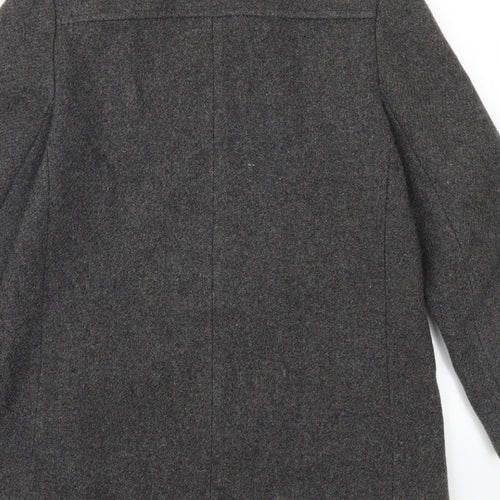 Preworn Womens Grey   Pea Coat Coat Size 10