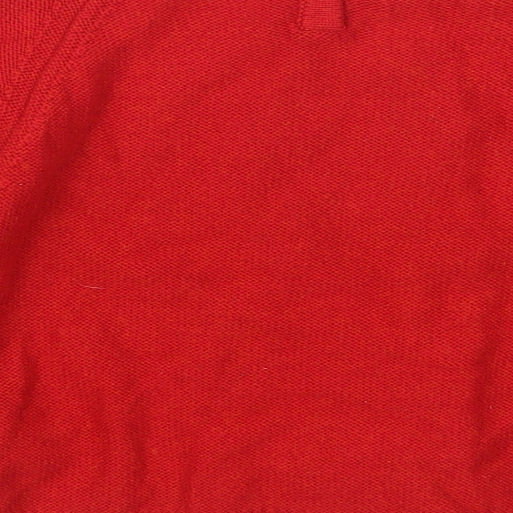 NEXT Girls Red   Pullover Jumper Size 3-4 Years  - Reindeer