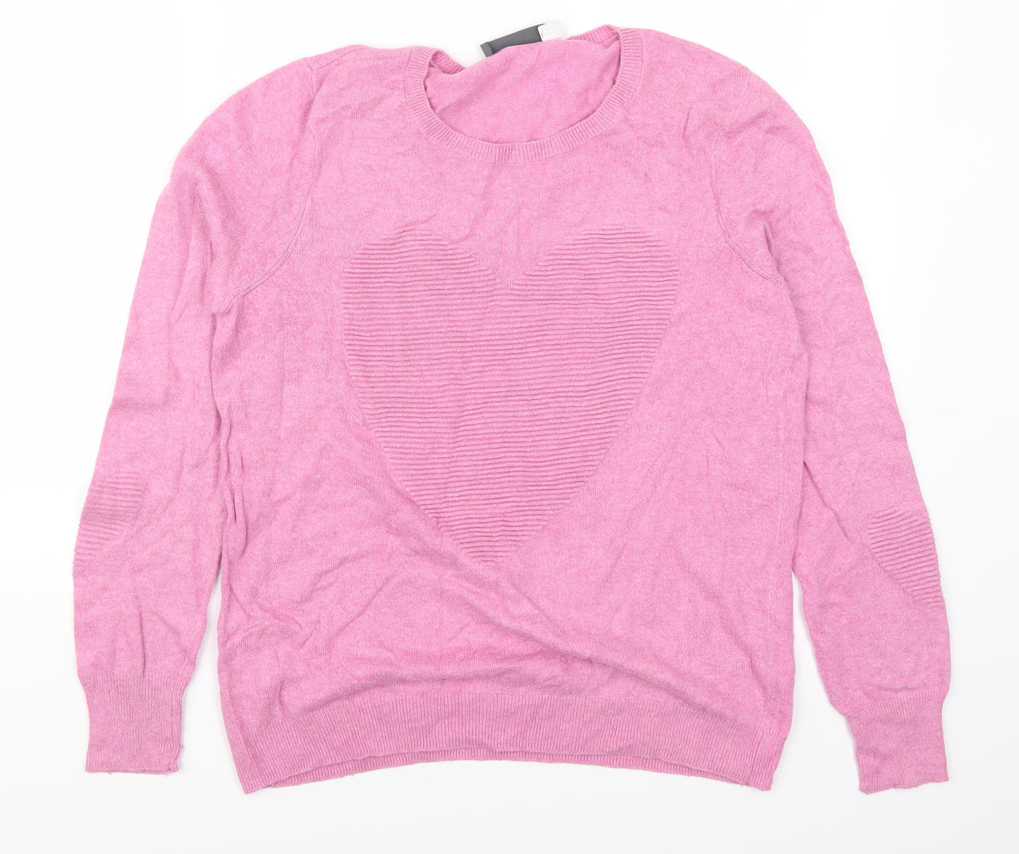 Mint Velvet Womens Pink   Pullover Jumper Size 12  - Love Heart