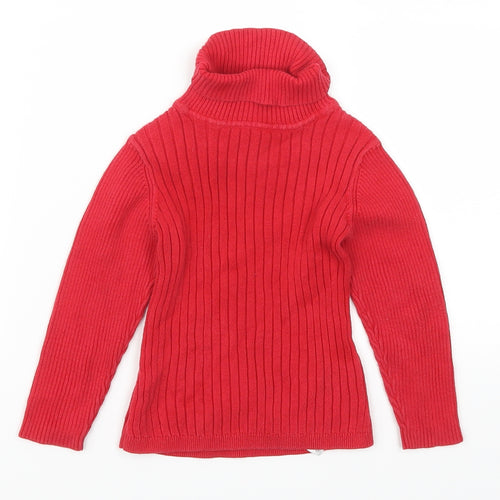 George Girls Red   Pullover Jumper Size 2-3 Years