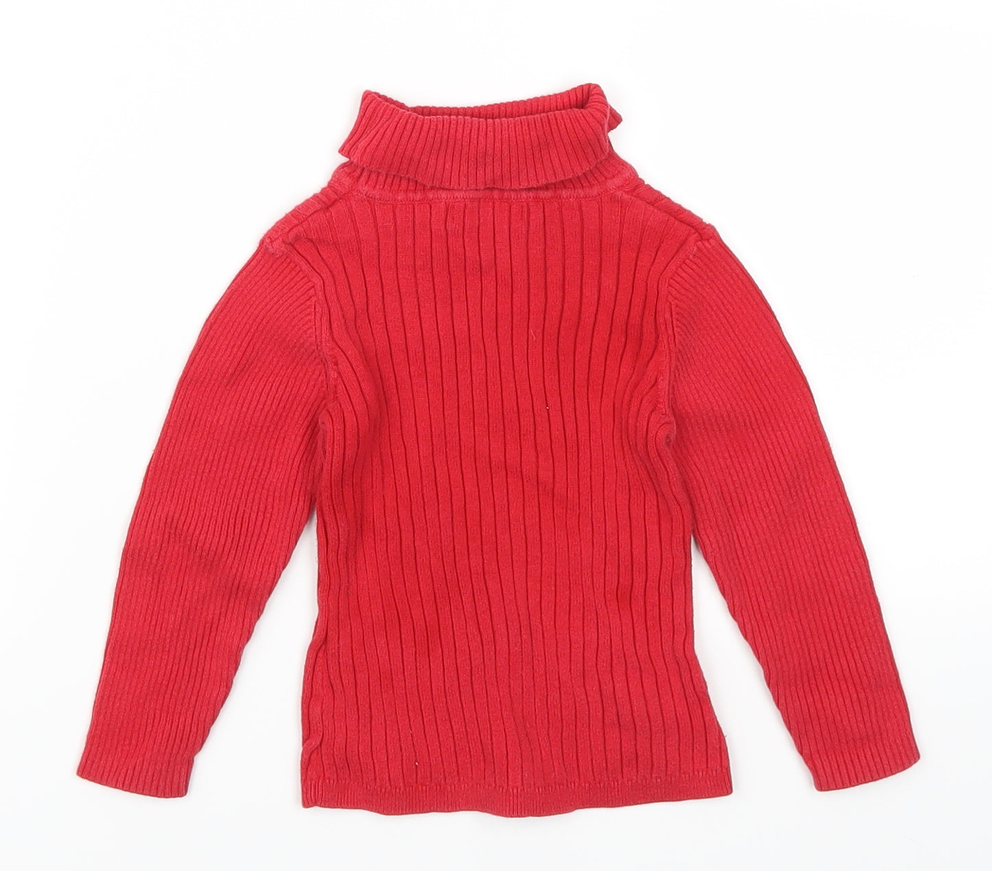 George Girls Red   Pullover Jumper Size 2-3 Years