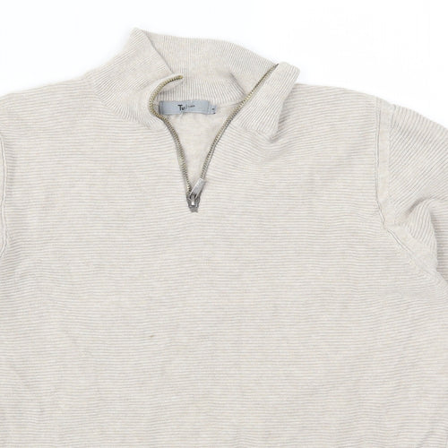 TU Mens Beige   Pullover Jumper Size M