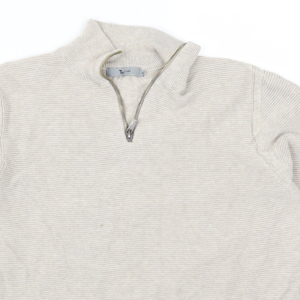 TU Mens Beige   Pullover Jumper Size M