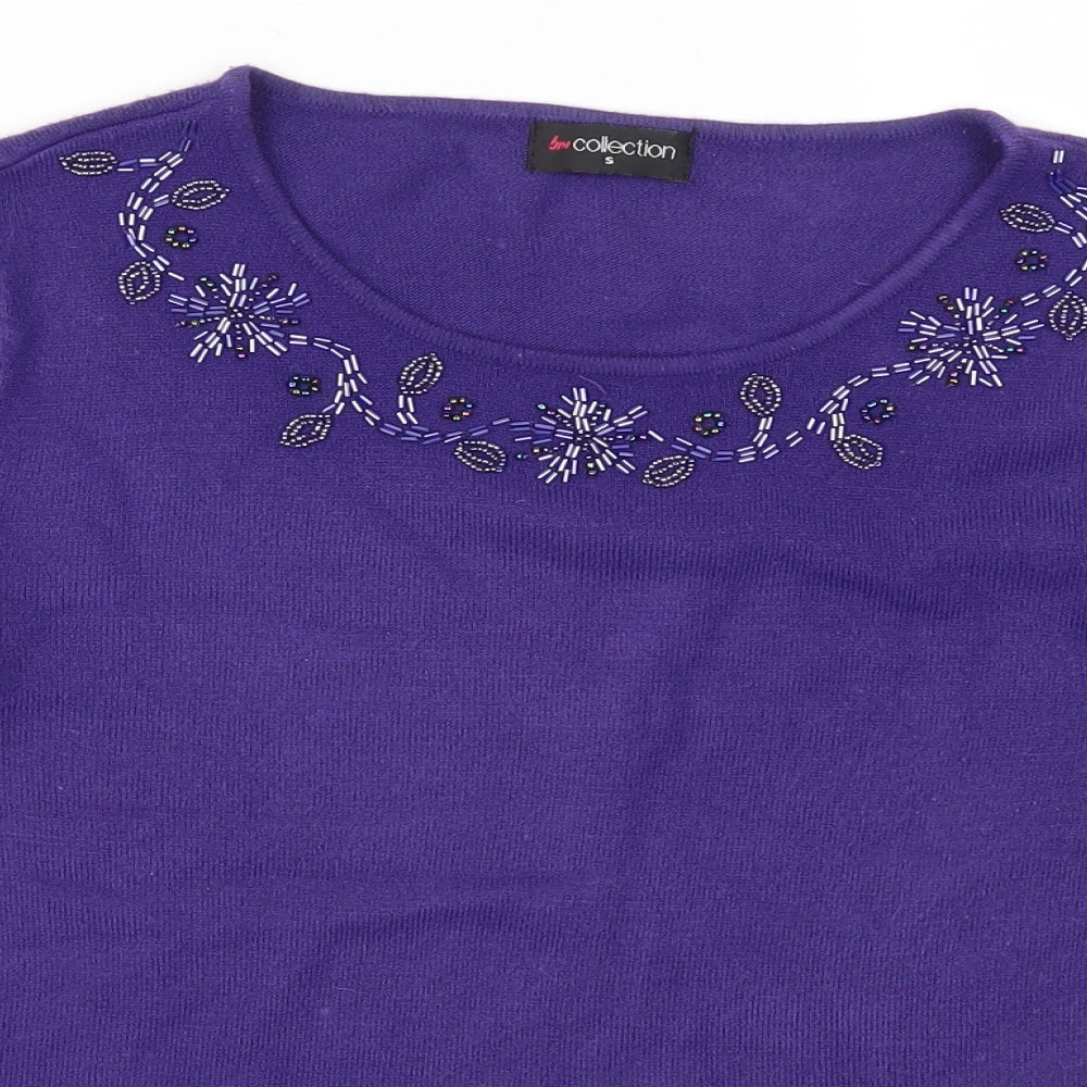 Bonmarché Womens Purple   Pullover Jumper Size S