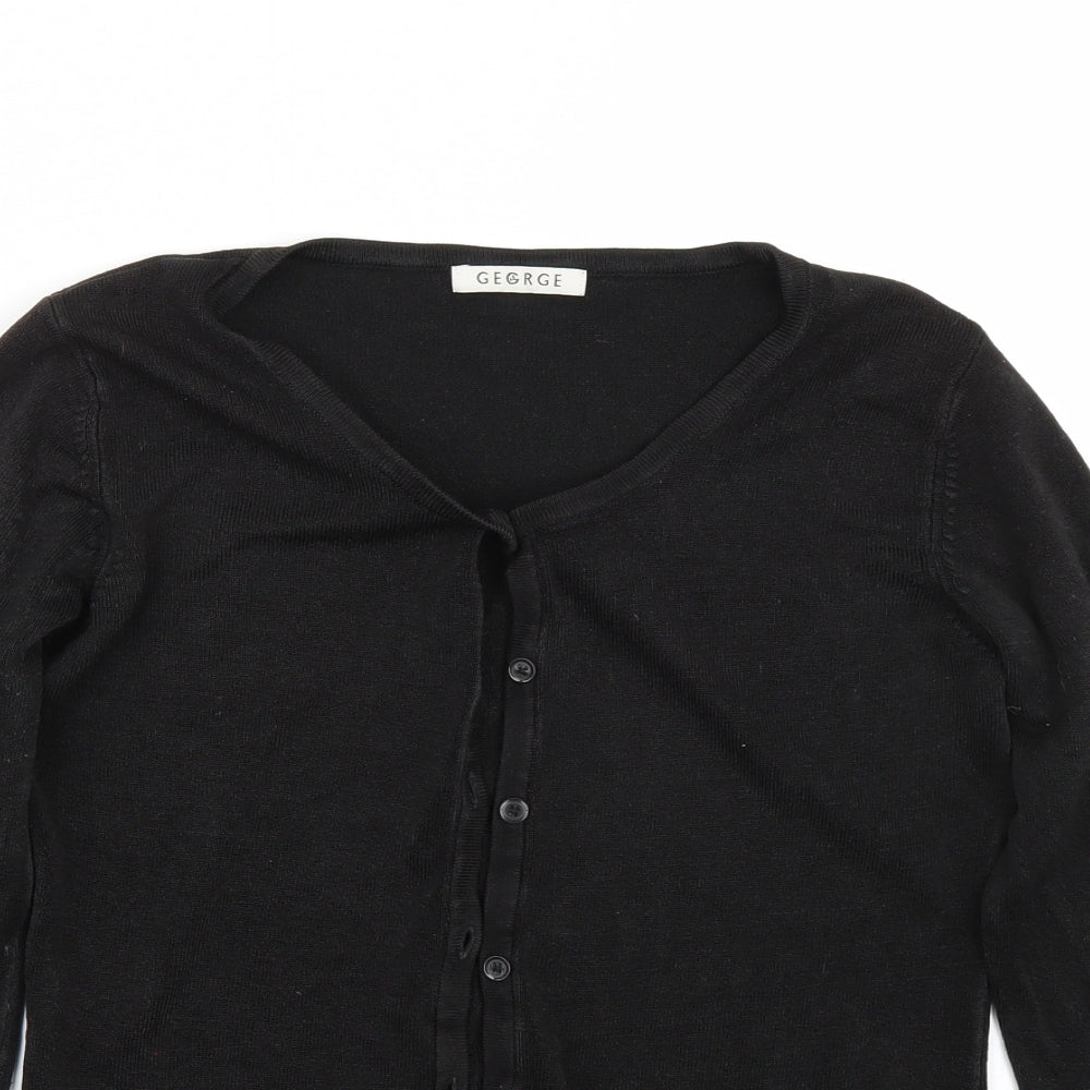 George Womens Black   Cardigan Jumper Size 10