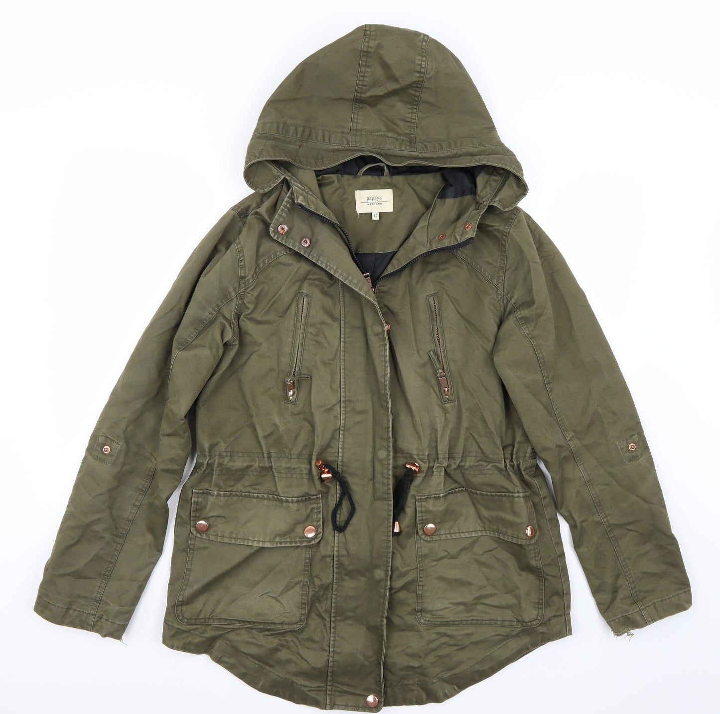 Papaya Womens Green   Jacket Coat Size 12