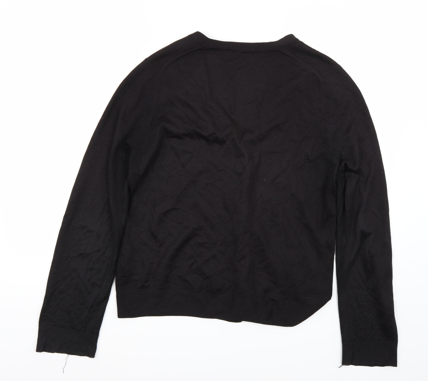 Marks and Spencer Womens Black   Cardigan Jumper Size 16