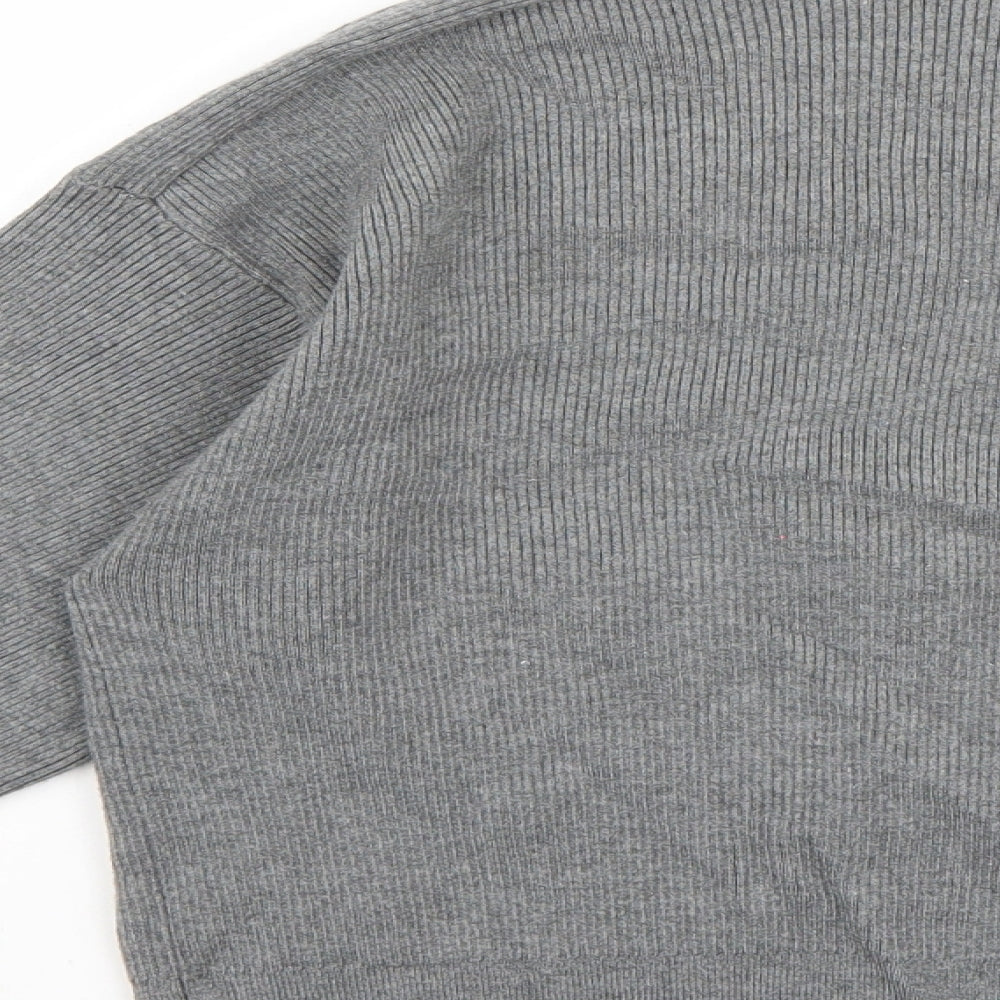 Zara Womens Grey   Cardigan Jumper Size M