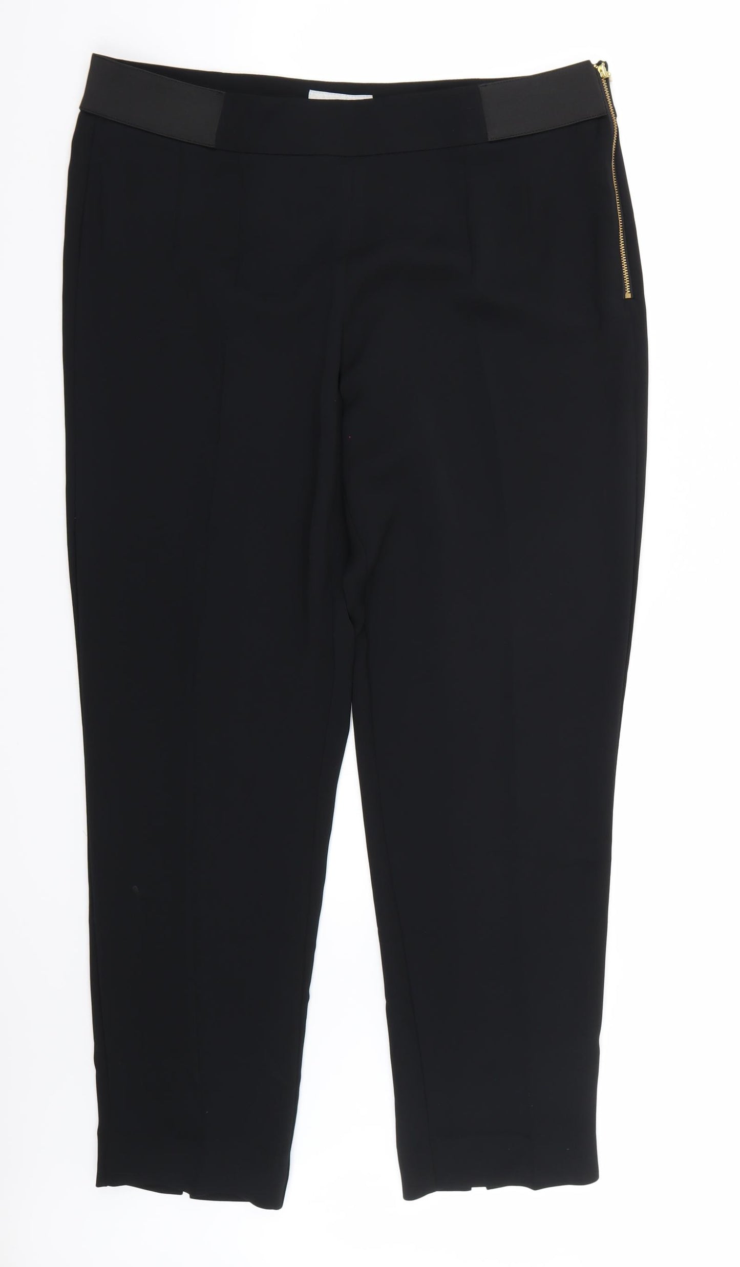 Coast Womens Black   Trousers  Size 16 L29 in